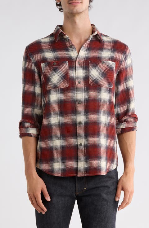Mason Plaid Long Sleeve Waffle Shirt