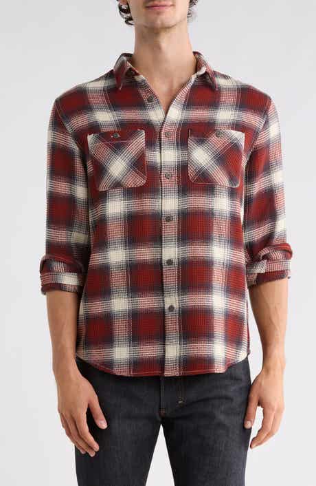 Mason Plaid Long Sleeve Waffle Shirt