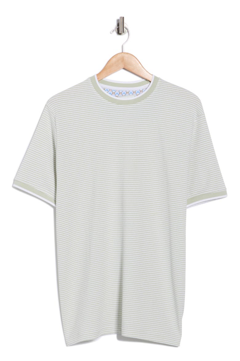 Textured Crewneck T-Shirt, Alternate, color, LIGHT GREEN