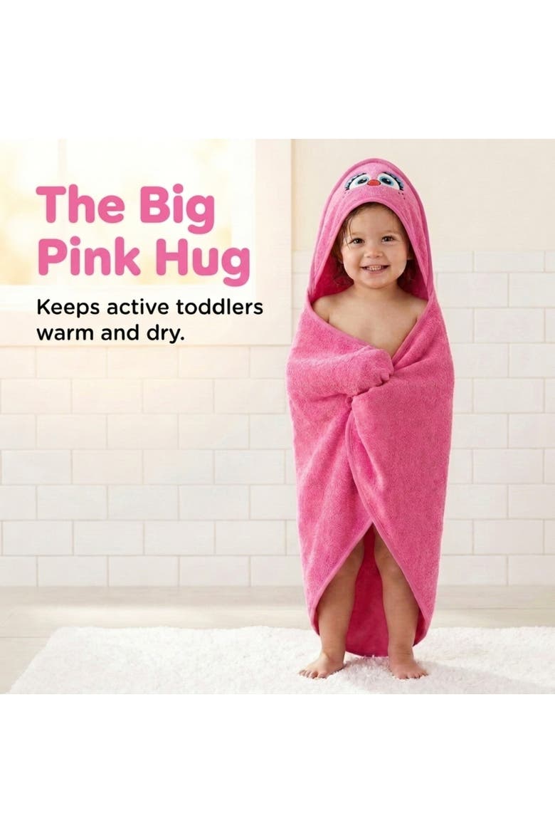 Abby Cadabby Hooded Towel, Alternate, color, Abby Cadabby Pink