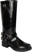URBNKICKS Tall Biker Distressed Boots