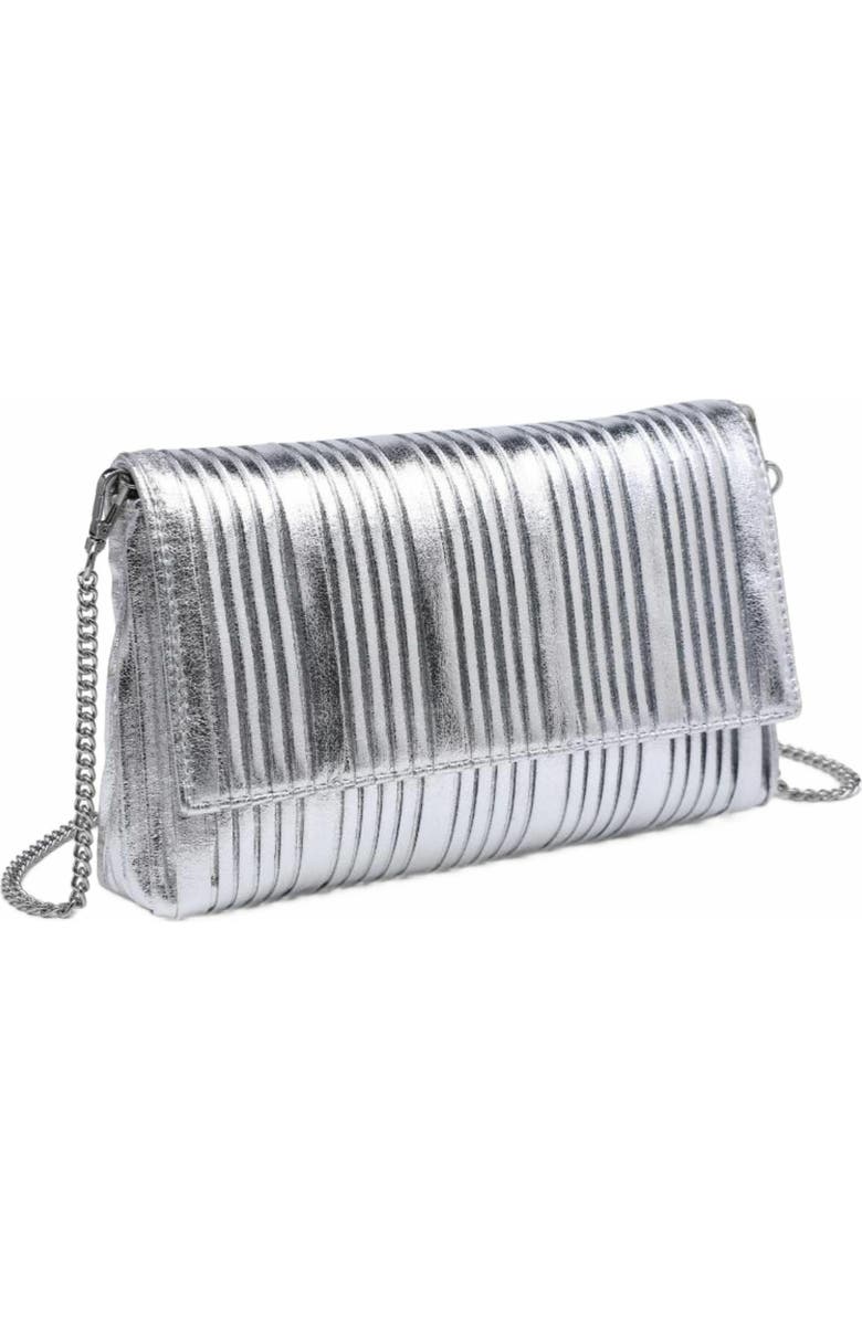 MODA LUXE Esmeralda Clutch, Alternate, color, Silver