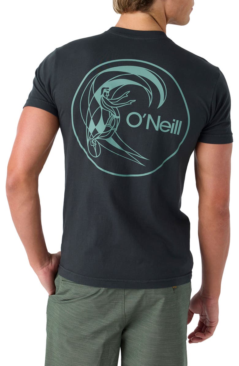 O'Neill Circle Surfer Cotton Graphic T-Shirt, Alternate, color, 