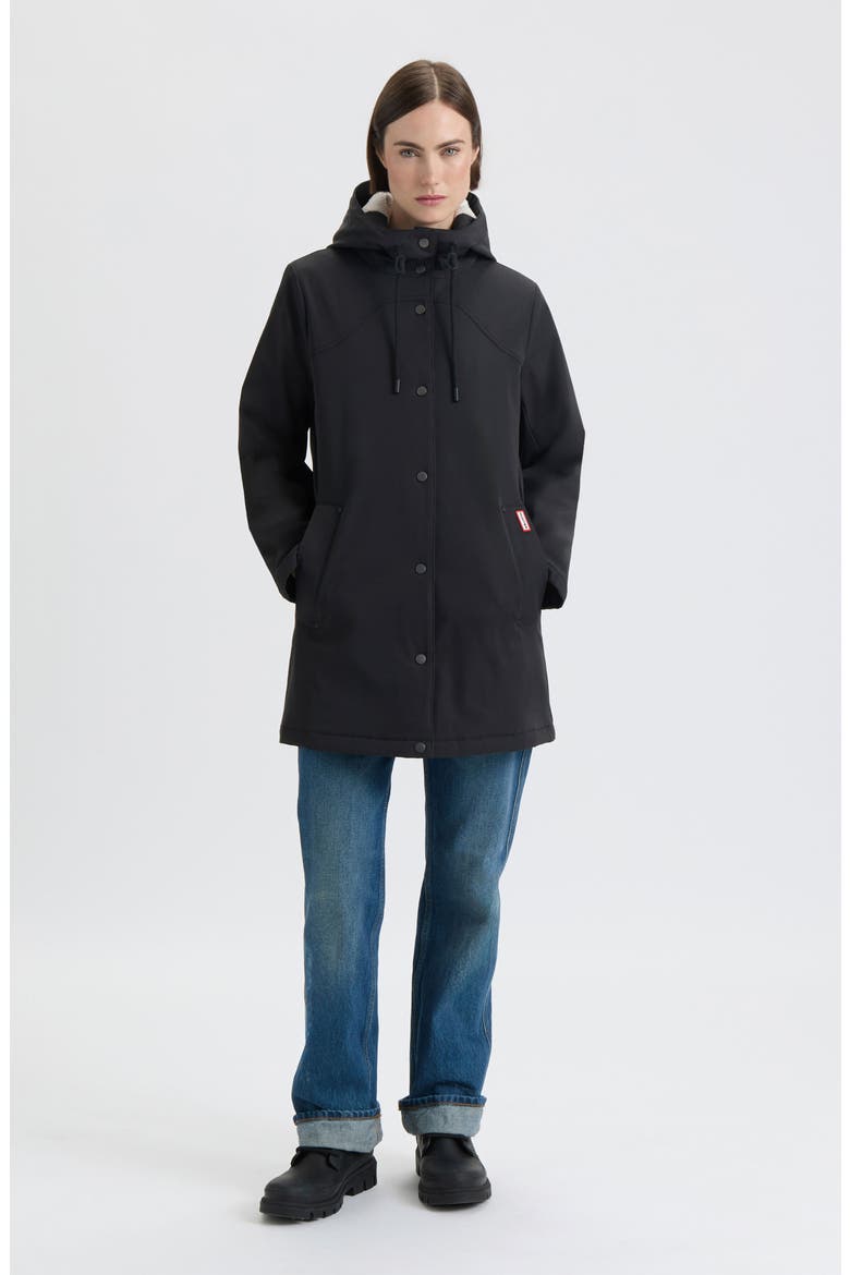 Billy Hooded Raincoat, Alternate, color, BLACK
