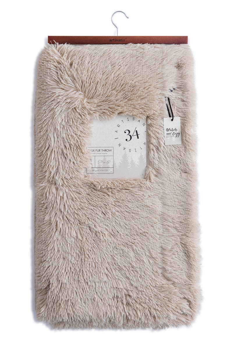 Pelt Throwing ARTISAN 34 High Pile Faux Fur Throw Blanket | Nordstromrack