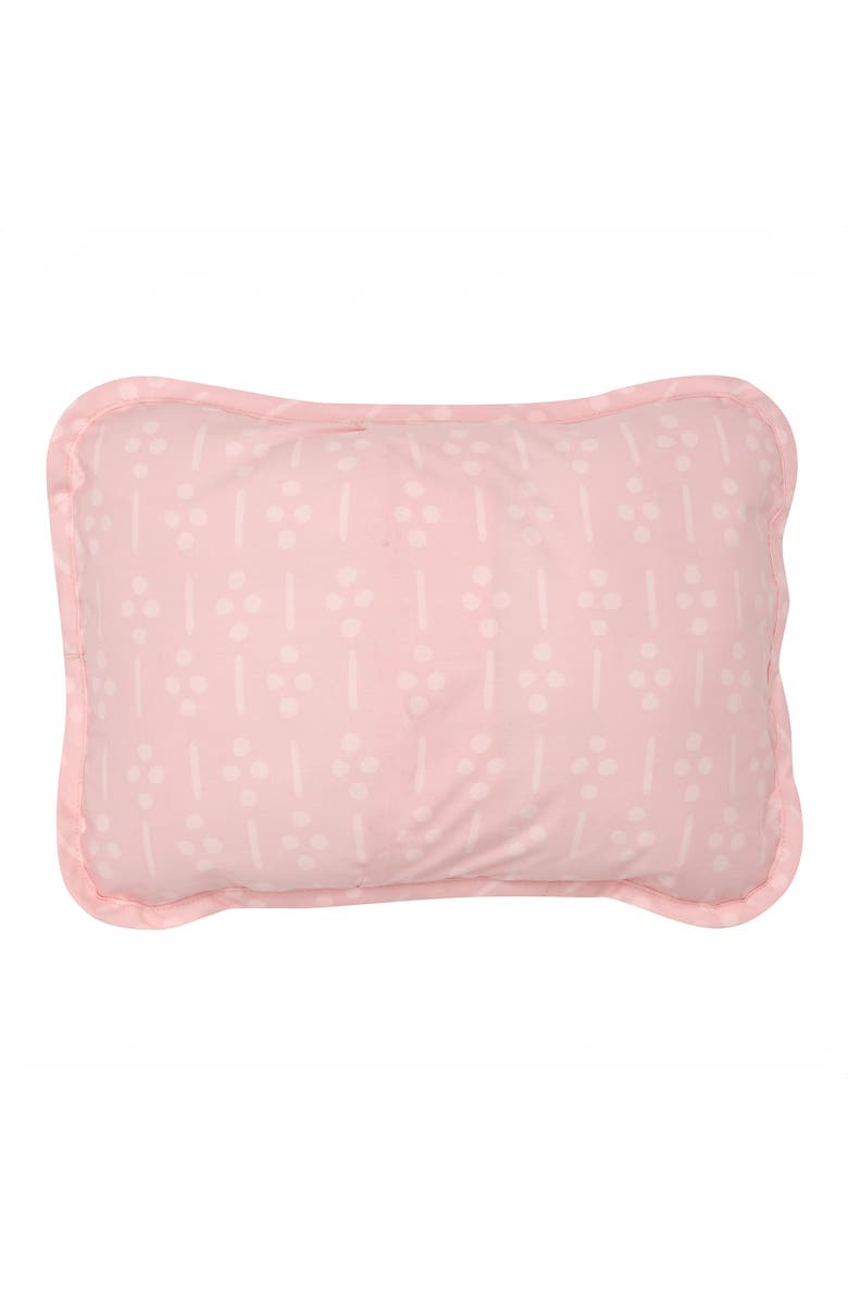 Lambs & Ivy Little Garden Luxury Embroidered Floral Decorative Throw Pillow, Alternate, color, White