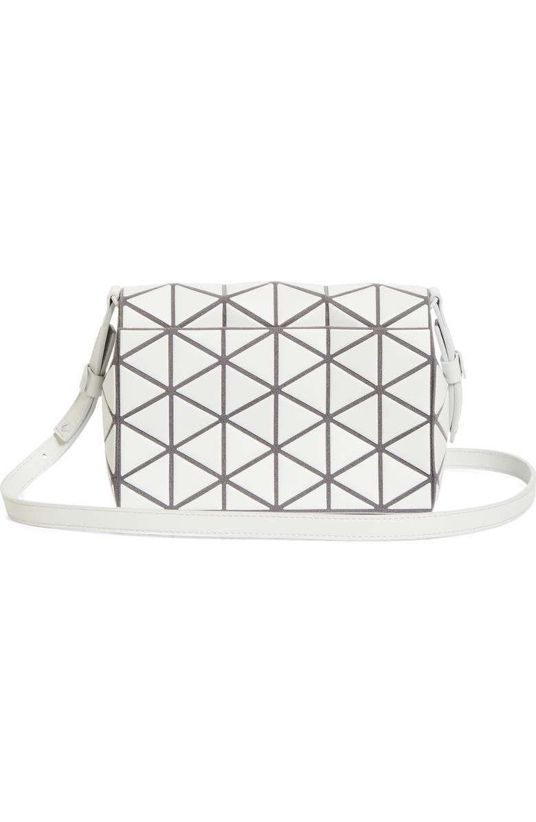 Bao Bao Issey Miyake Fossette Flap Crossbody Bag, Alternate, color, Light Gray