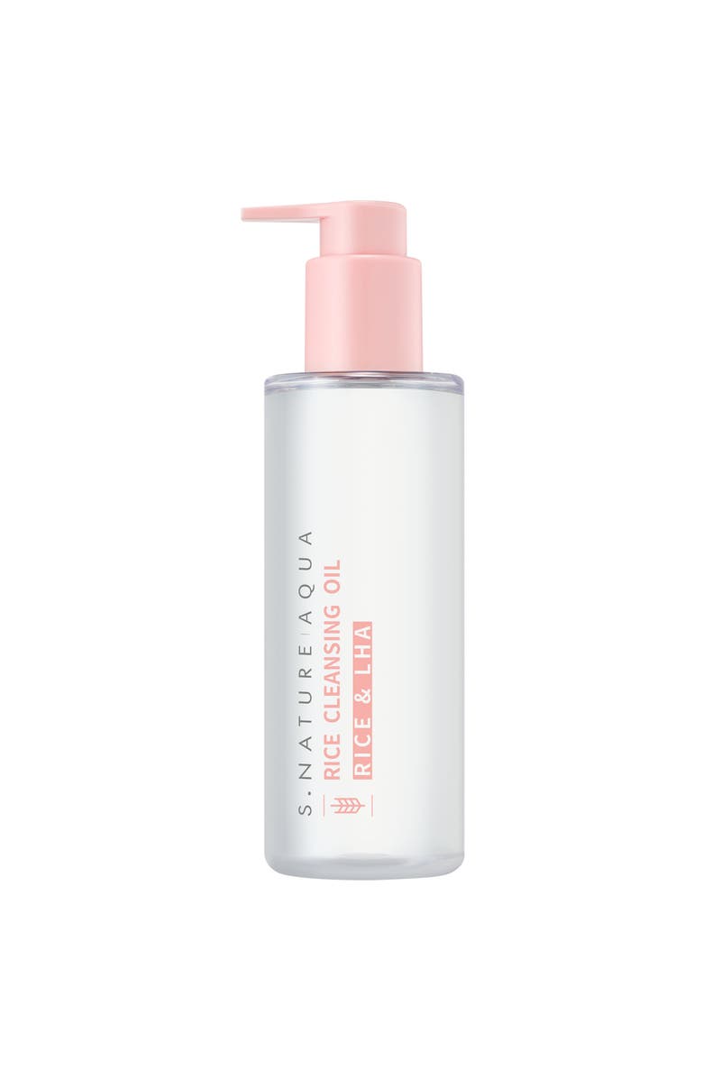S.NATURE AQUA RICE CLEANSING OIL, Main, color, NO COLOR