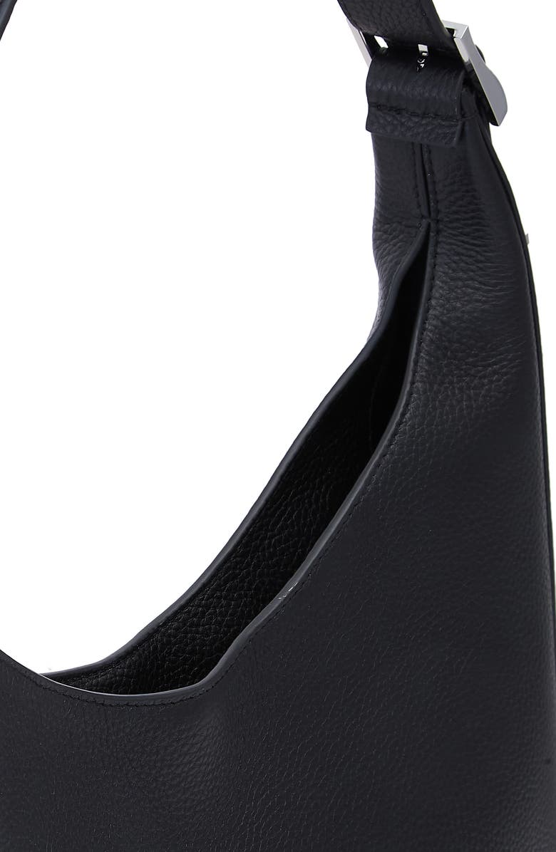 behno Large Danny Flatiron Pebble Leather Shoulder Bag, Alternate, color,