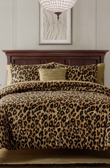 Cheetah Print 8-Piece Reversible Comforter & Shams Set