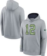 Nike Youth Nike  Wolf Gray Seattle Seahawks 2025 Rivalries Collection Club Hoodie