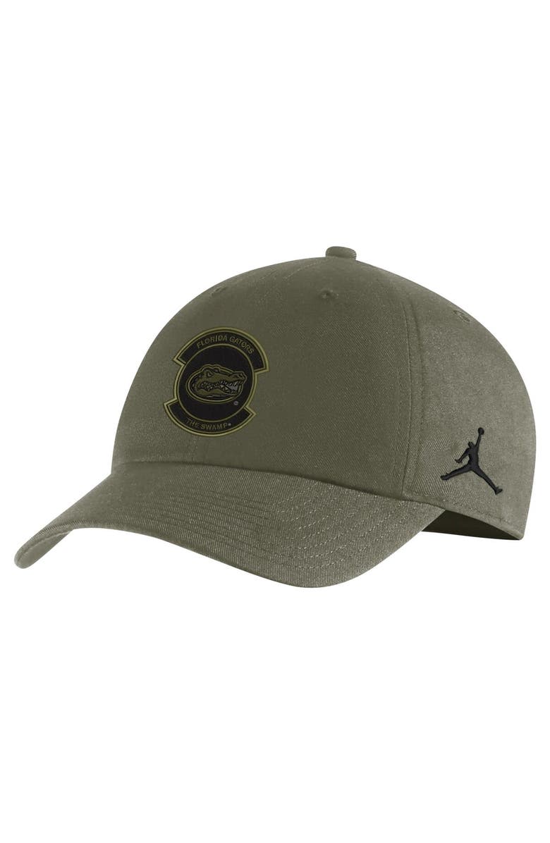 Jordan Brand Men's Jordan Brand Olive Florida Gators Military Pack Heritage86 Adjustable Hat, Main, color, 