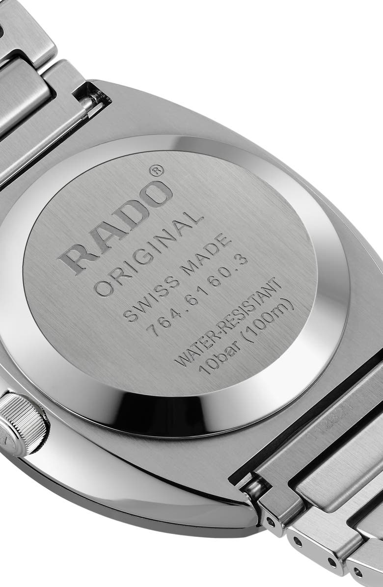 RADO DiaStar Original Automatic Bracelet Watch, 38mm, Alternate, color, Blue