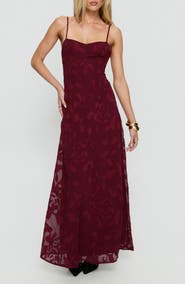 Princess Polly Leading Lady Floral Jacquard Gown