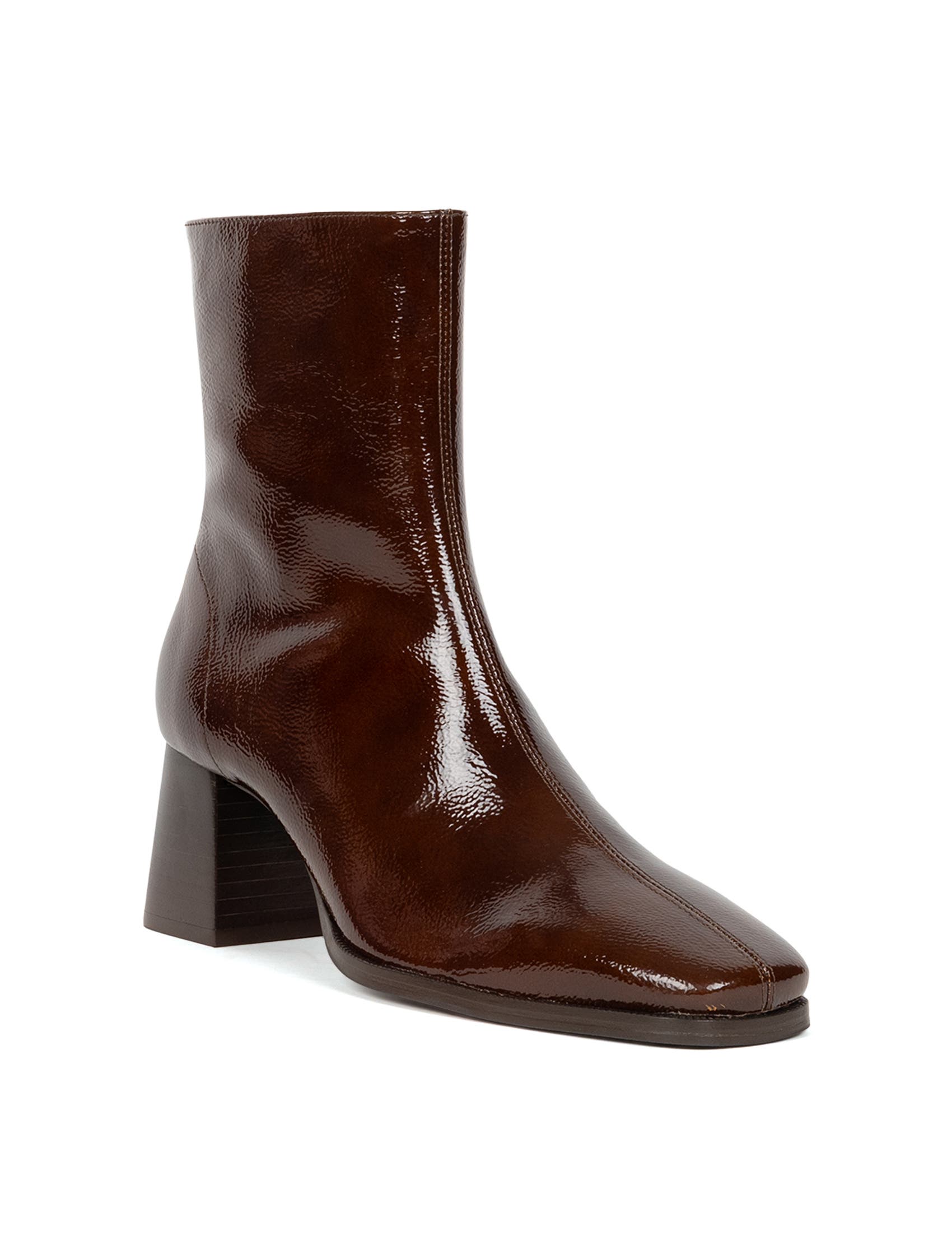 Marlie Flat Ankle Boots, Alternate, color, Ganache