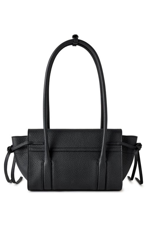 Mulberry 'small Bayswater' Black Shoulder Bag With Laminated Logo In Black
