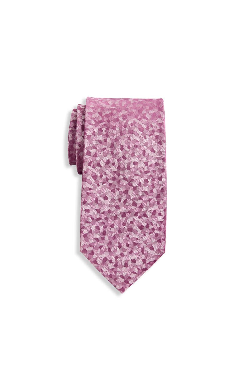 Big & Tall Abstract Patterned Tie, Main, color, PINK