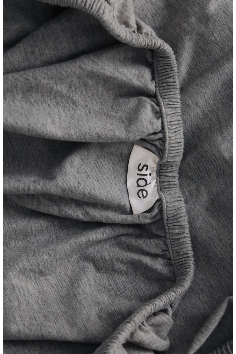 Organic Favorite Tee Jersey Fitted Sheet, Alternate, color, Medium Grey Heather