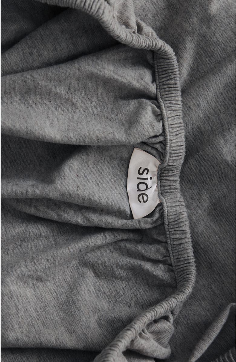 Pact Organic Cotton Organic Favorite Tee Jersey Fitted Sheet, Alternate, color, Medium Grey Heather