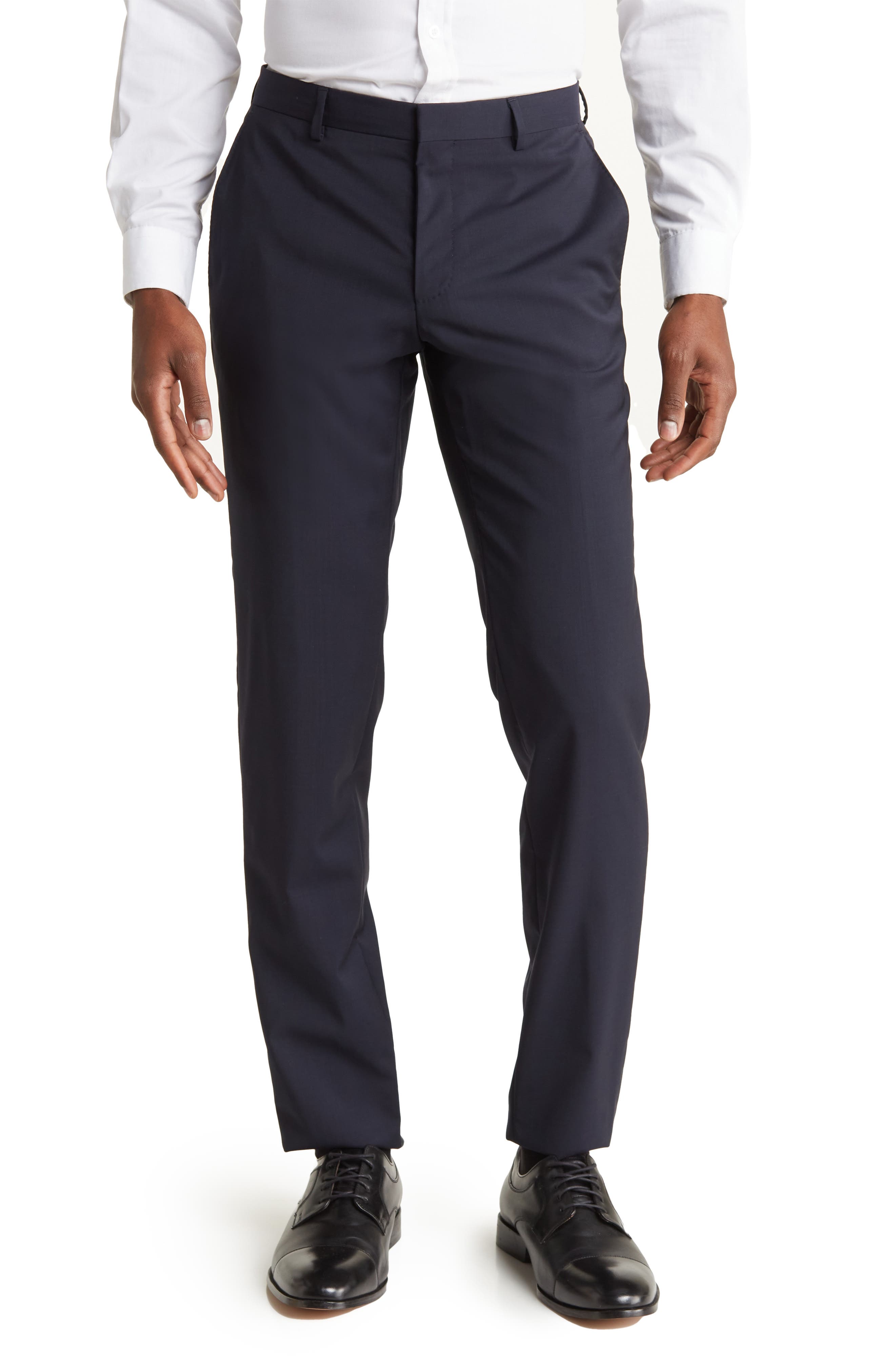 BOSS Genesis Solid Wool Trousers