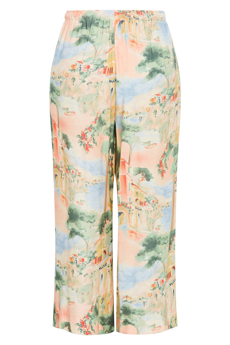 Halle Print Pants, Alternate, color, SARDINIA