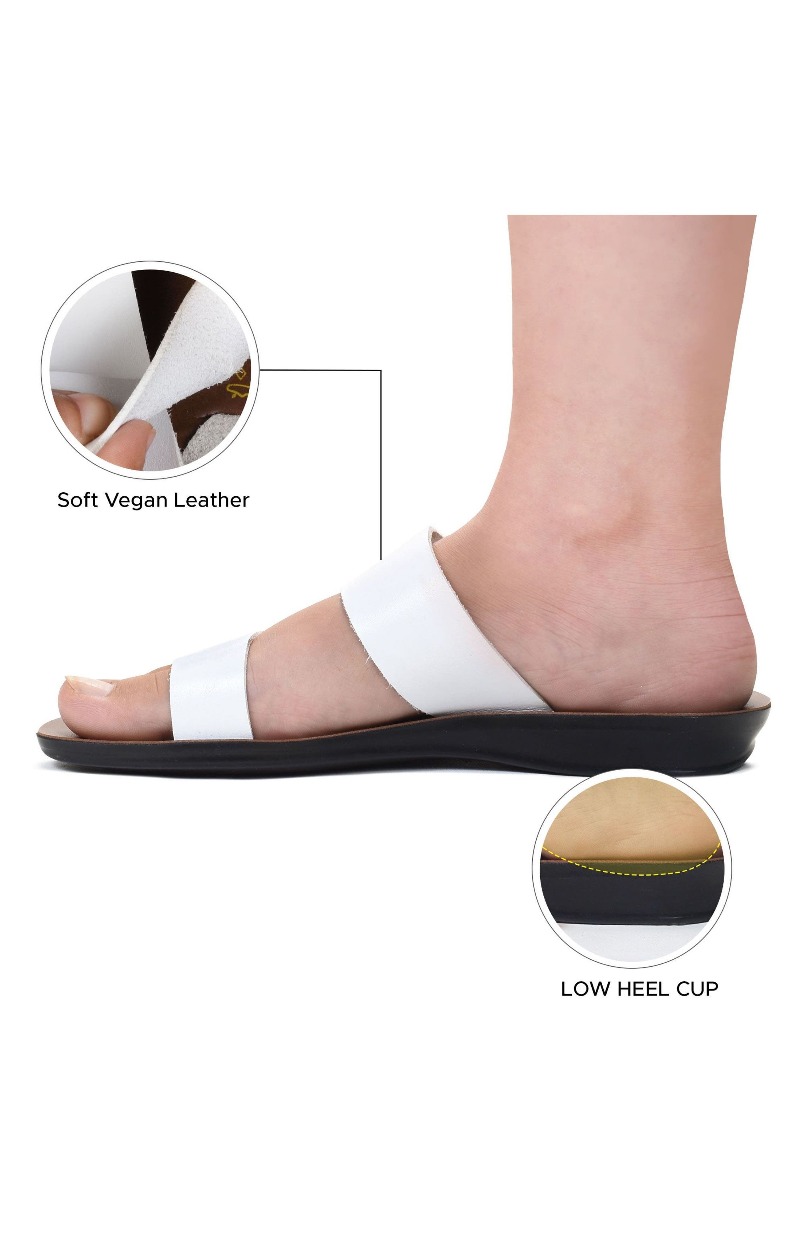 Ella Comfort Flat, Alternate, color, WHITE