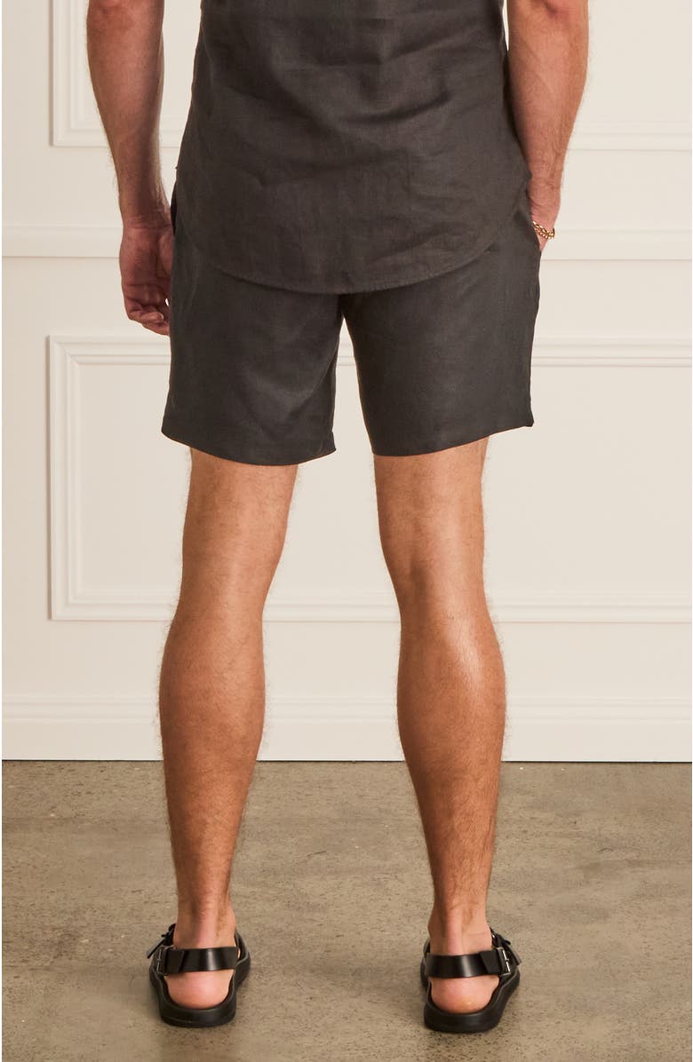 Aqua Blu Atelier Connor Shorts, Alternate, color, Black
