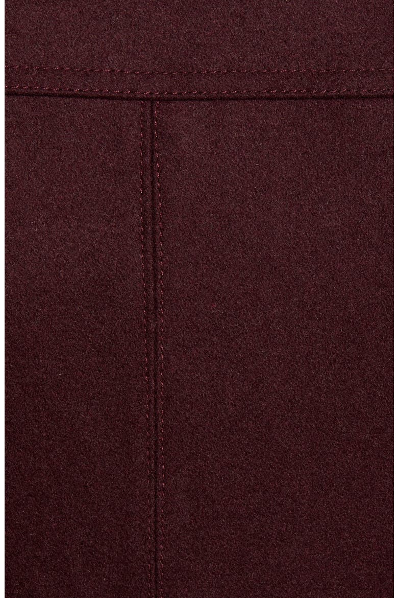 Wool Blend Military Coat, Alternate, color, RUM RAISIN