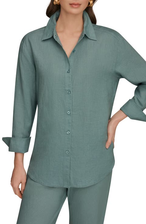 Linen Button-Up Shirt