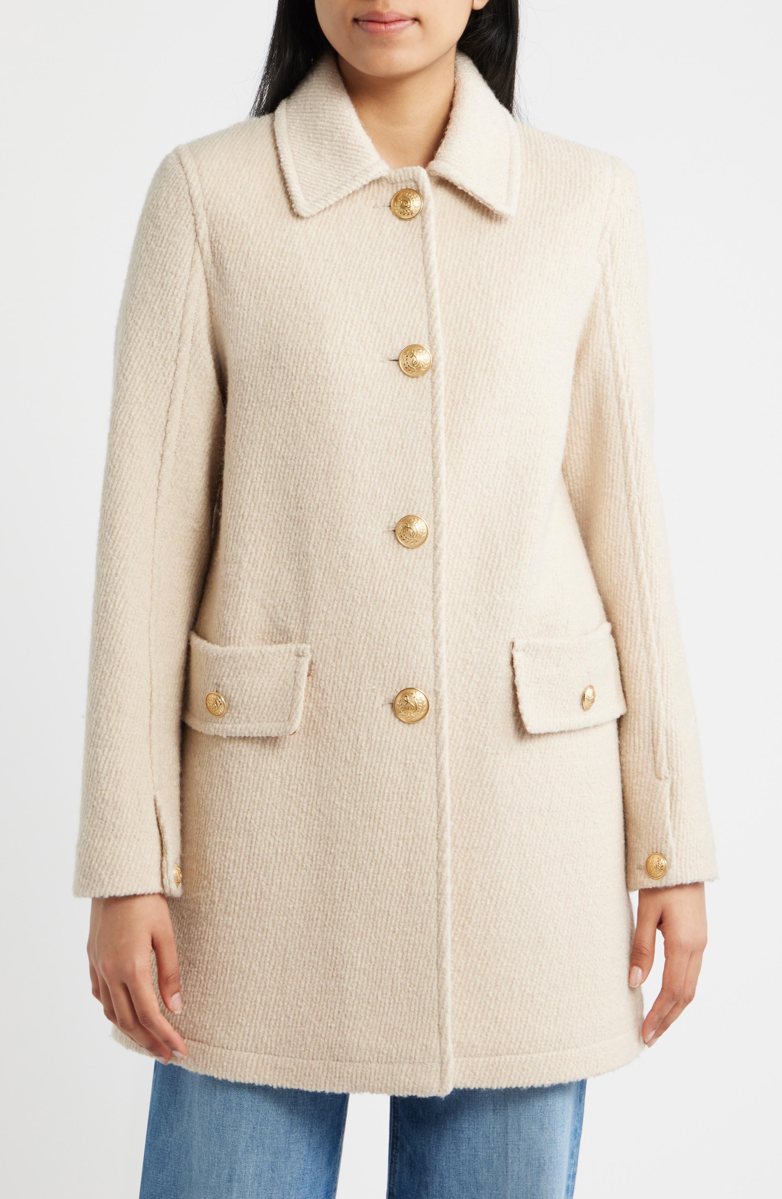 Женские куртки Sam Edelman Crested Button Coat — фото 4