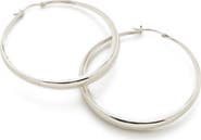 Monica Vinader Deia Chamfered Large Hoop Earrings