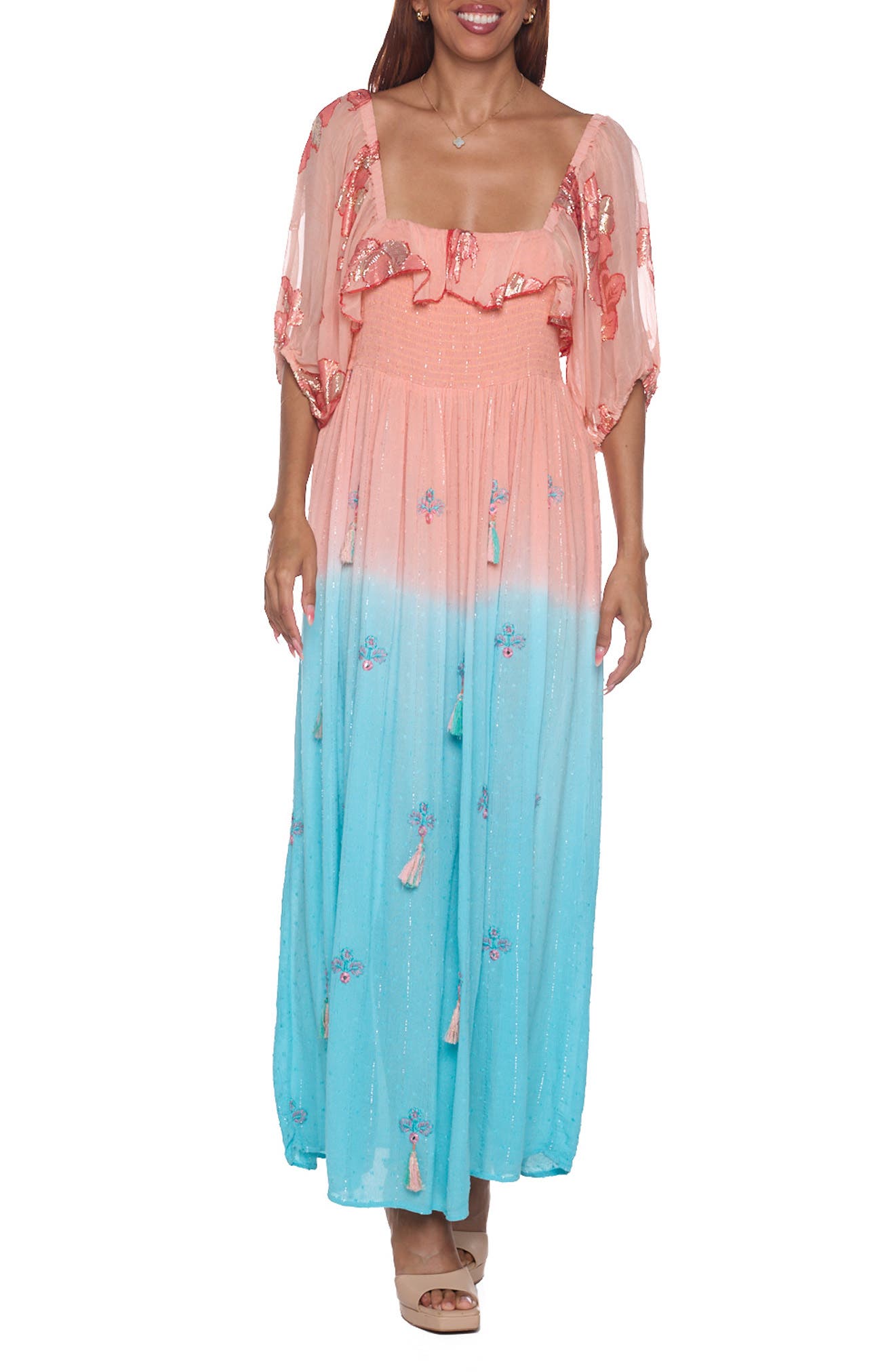 RANEES Dip Dye Maxi Dress