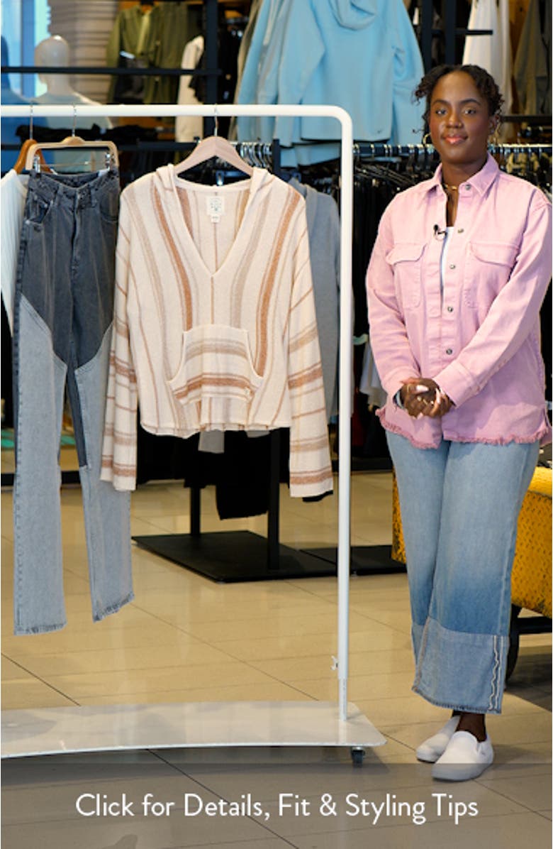 Baja Beach Stripe Hoodie, sales video thumbnail