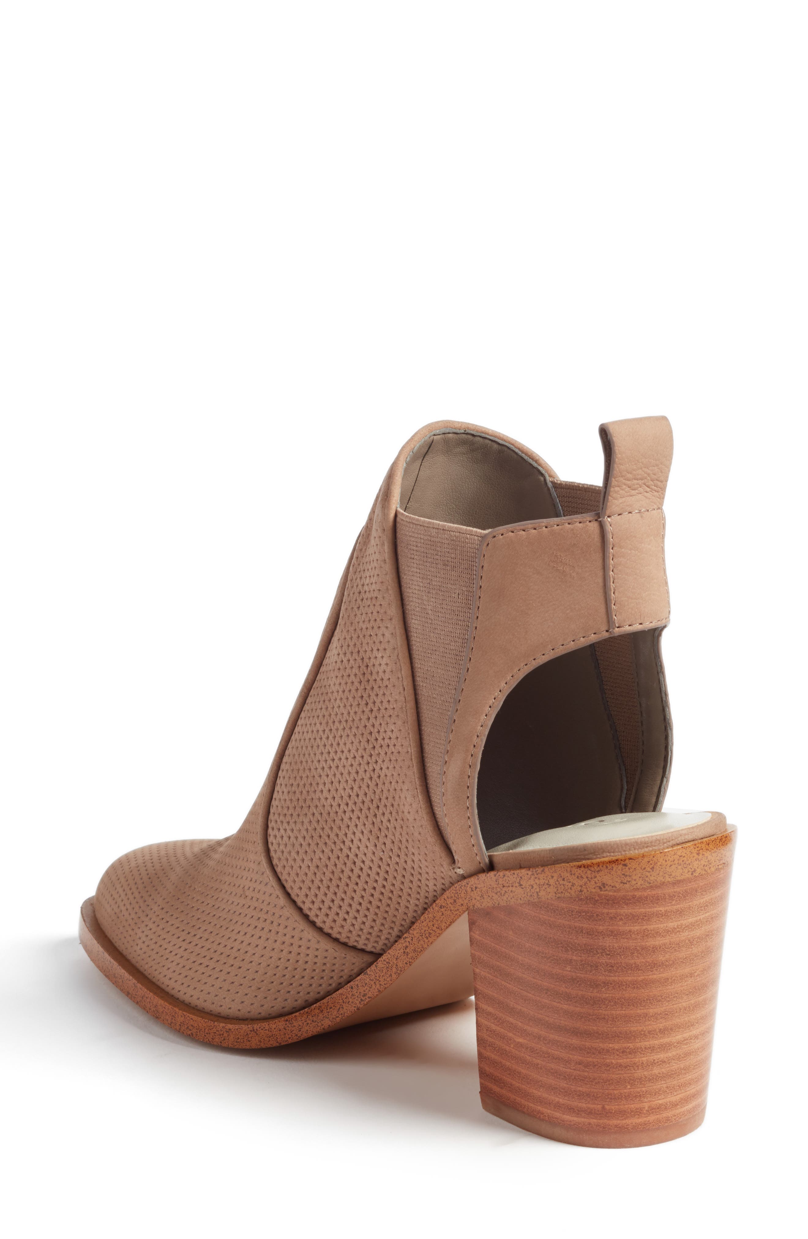 Leban Cutout Bootie, Alternate, color, STONE NUBUCK LEATHER