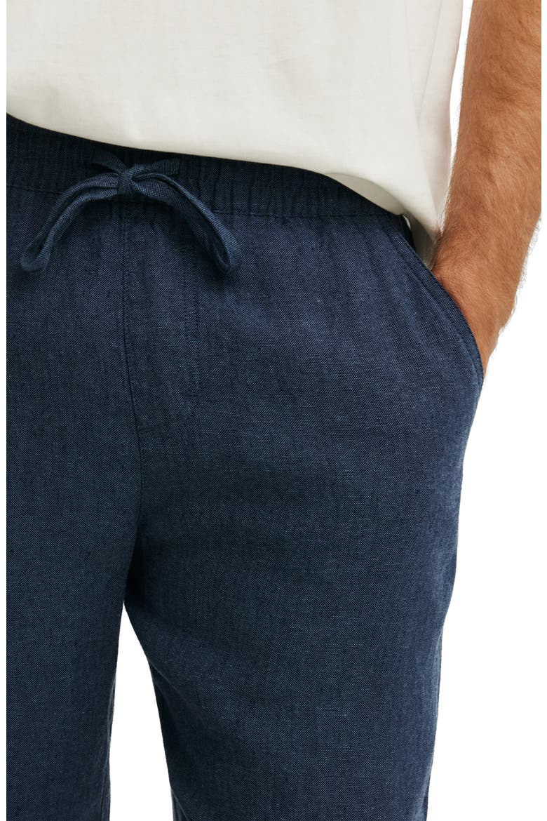 Men's Baggy Linen Pant, Alternate, color, Navy