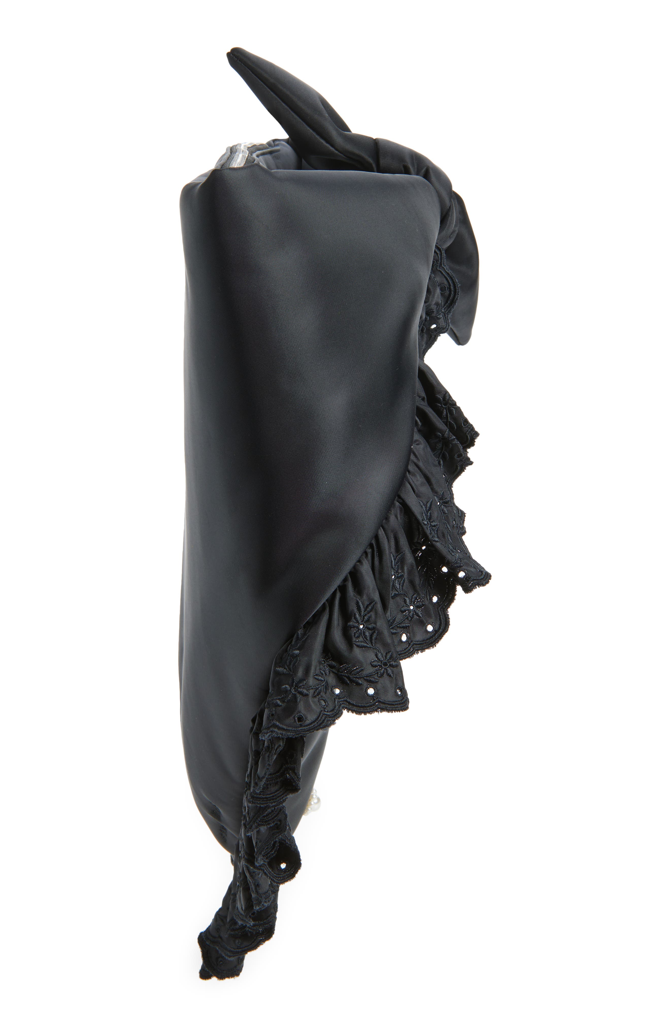 Simone Rocha Pillowcase Satchel, Alternate, color, Black