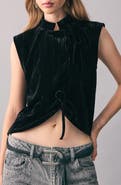 MANGO TEEN Velvet Crop Vest