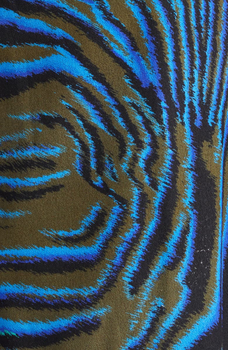 Versace Zebra Print Shorts, Alternate, color, Khaki Multicolor