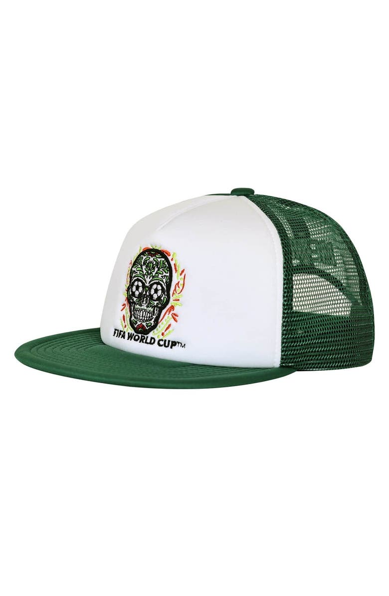 Outerstuff Men's Outerstuff White/Green Mexico National Team Defender Adjustable Trucker Hat, Main, color, White