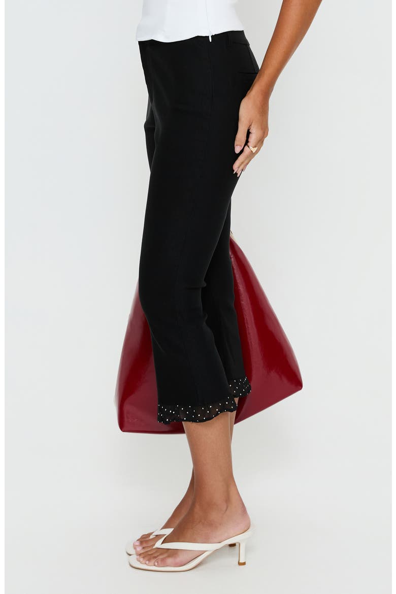 Darsie Frill Capri Pants, Alternate, color, BLACK POLKA DOT