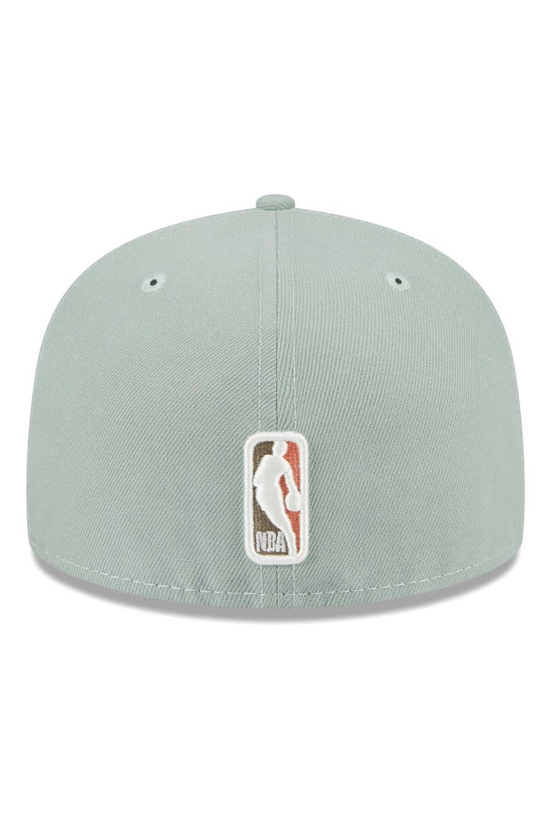 Men's New Era  Green New York Knicks Springtime Camo 59FIFTY Fitted Hat, Alternate, color, Green