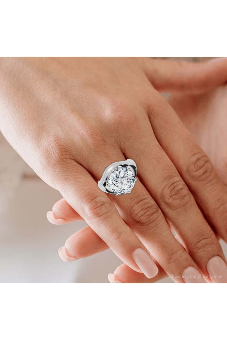 Certified 5Ct Bryn Diamond Solitaire Engagement Ring Lab Grown, Alternate, color, 14k White Gold