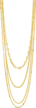 Sterling Forever Lulu Layered Chain Necklace
