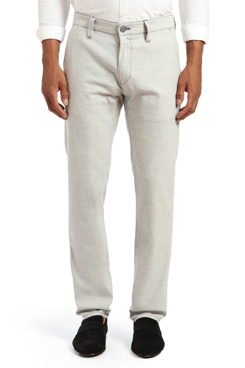 Courage Straight Leg Cross Twill Pants, Main, color, LT GREY HEMP