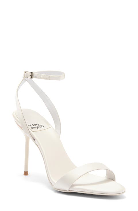 Blossmz Ankle Strap Satin Sandal (Women)