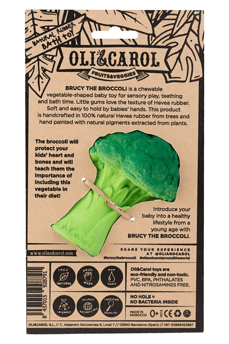Brucy the Broccoli Teething Toy, Alternate, color, NO COLOR