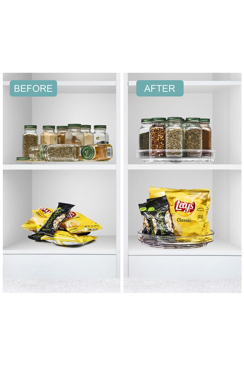 Clear Lazy Susan Organizer, Alternate, color, CLEAR