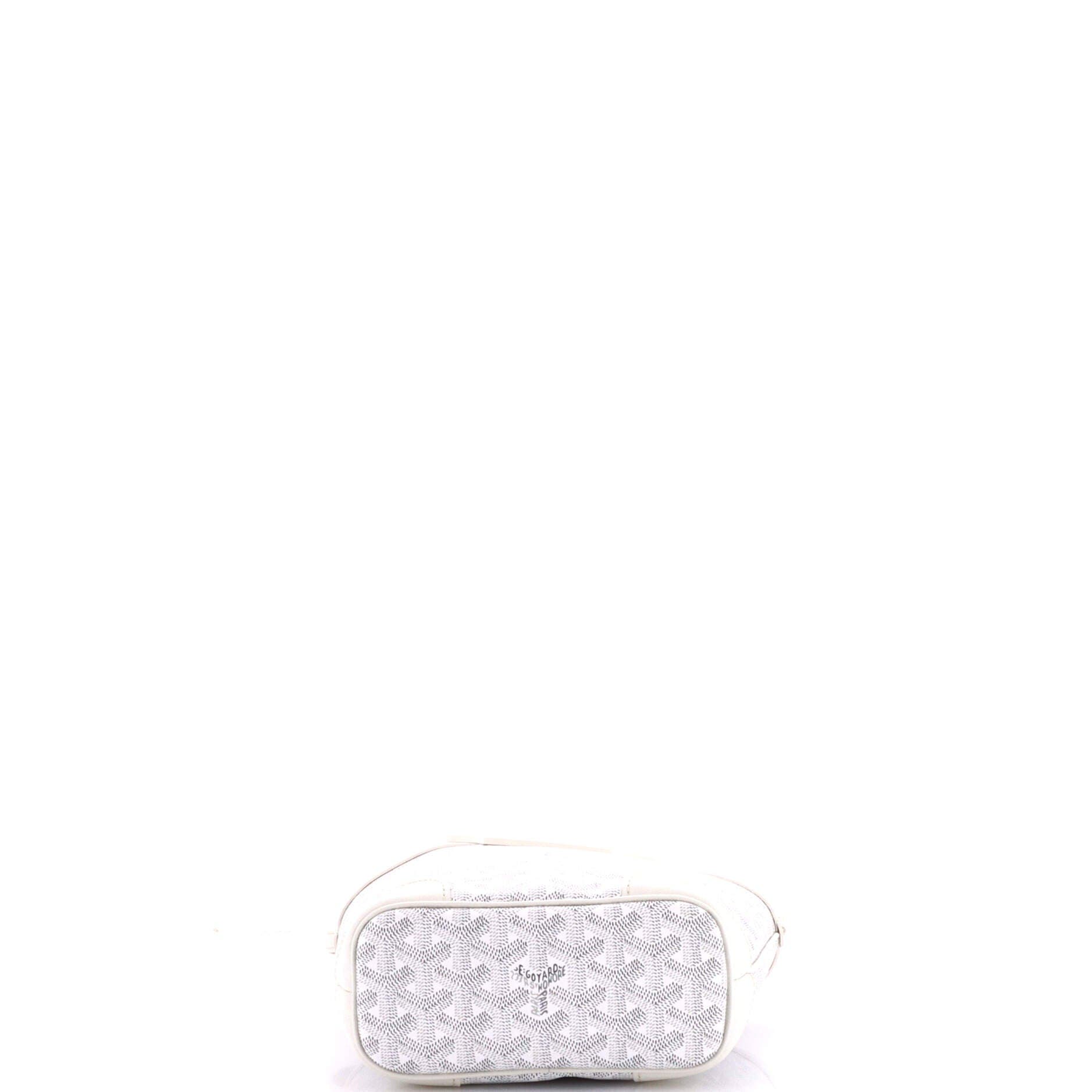 Pre-Owned Goyard Beluga Bag Coated Canvas Mini, Alternate, color, White