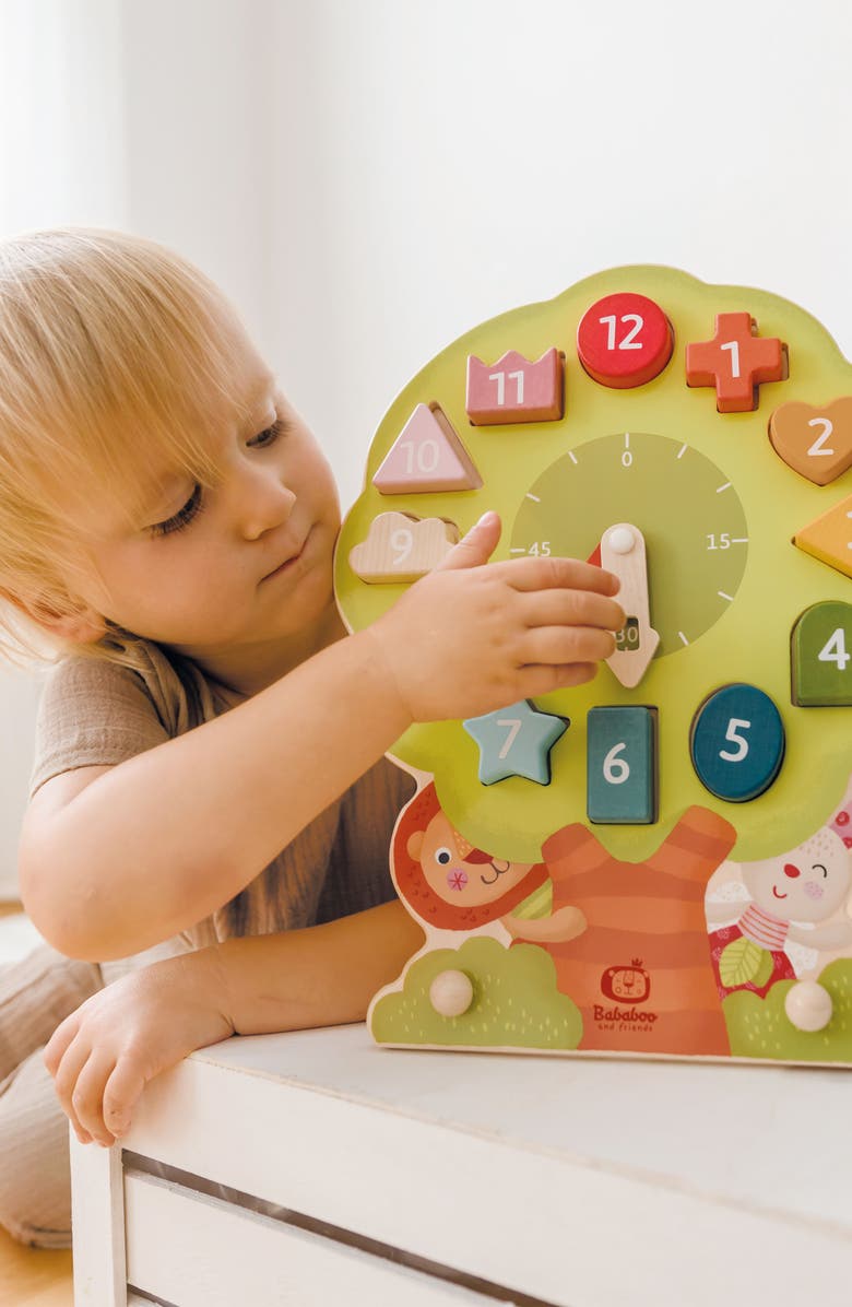 Bababoo and friends<sup>®</sup> Wonder Tree Shape Sorting Clock, Alternate, color, Multi / Green