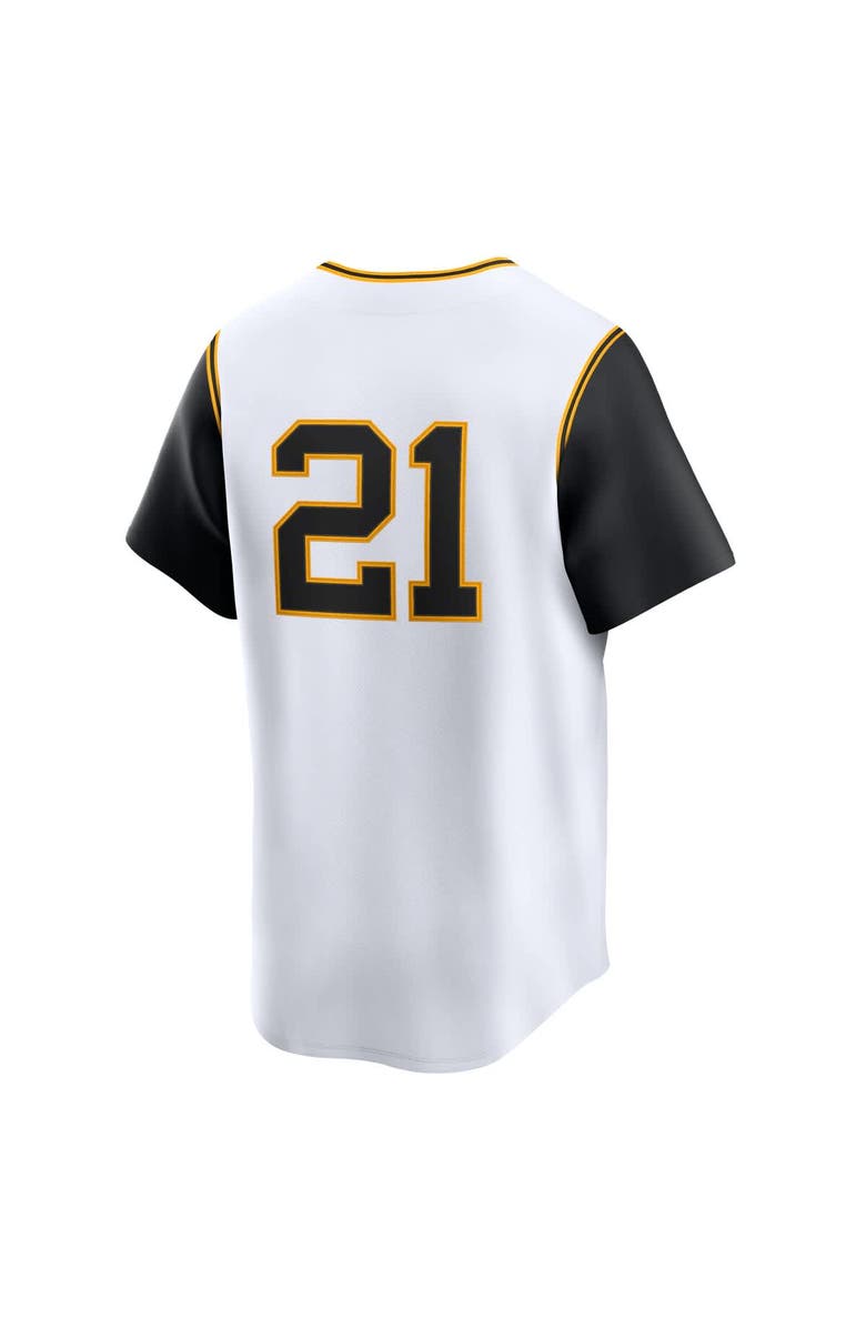 Nike Men's Nike Roberto Clemente White Pittsburgh Pirates Cooperstown Collection Limited Jersey, Alternate, color, White
